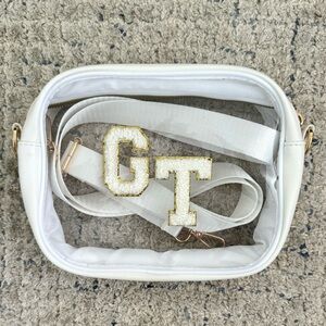 Clear crossbody stadium bag